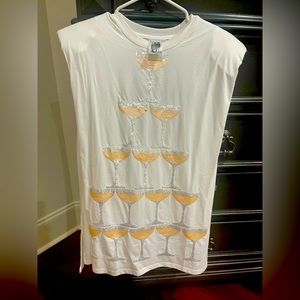 NWOT Queen of Sparkles champagne dress!